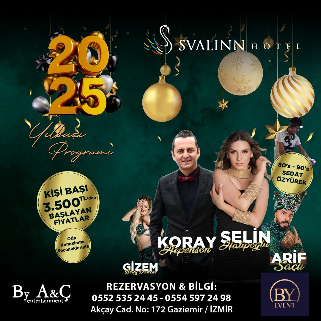 Svalinn Otel İzmir Yılbaşı Programı 2025