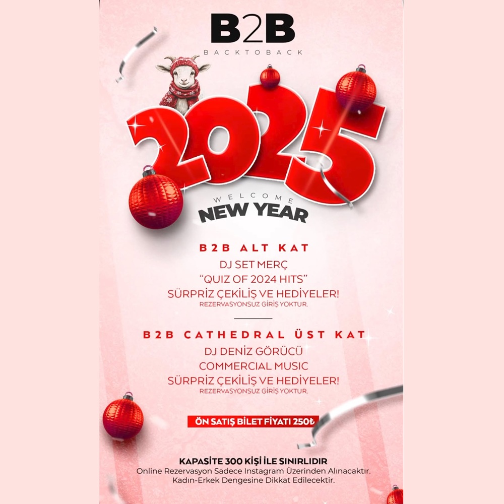 B2B Pub Eskişehir Yılbaşı Programı 2025