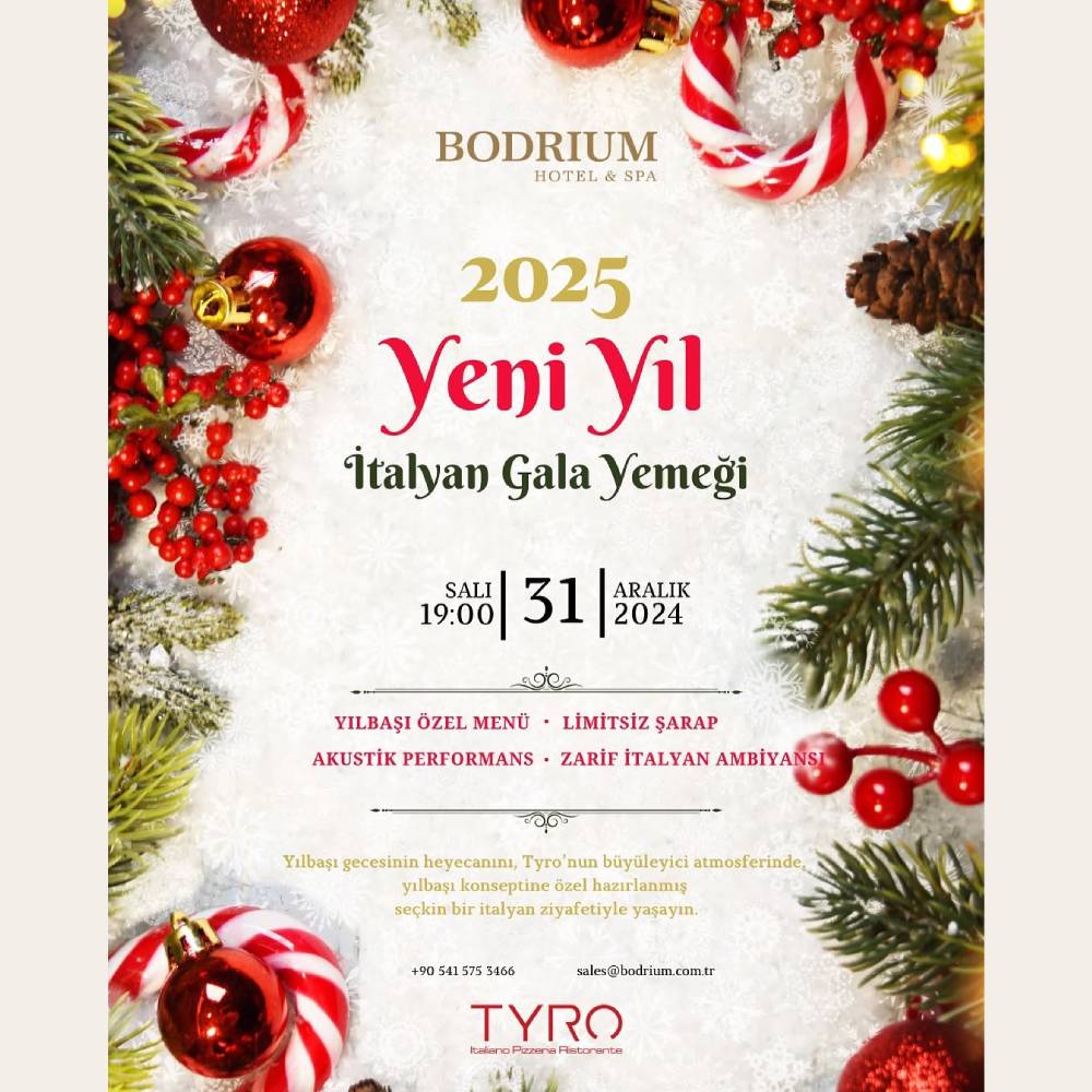 Bodrium Otel & SPA Yılbaşı Programı 2025