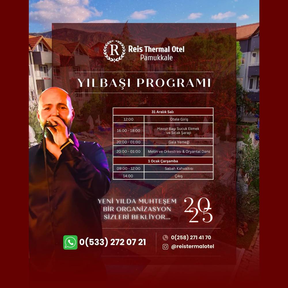 Denizli Reis Otel Yılbaşı Programı 2025