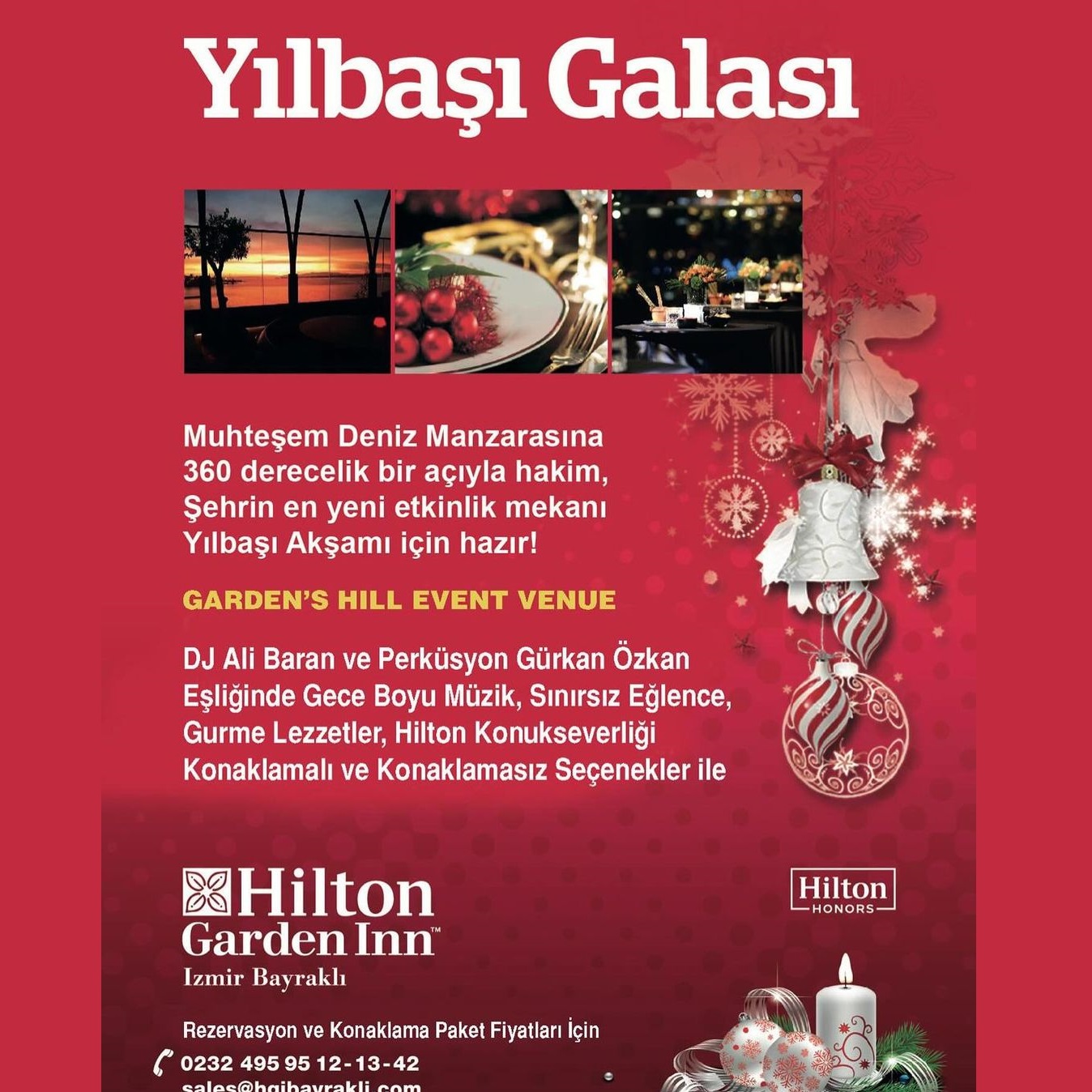 Hilton Garden Inn Hotel İzmir Bayraklı Yılbaşı Programı 2025