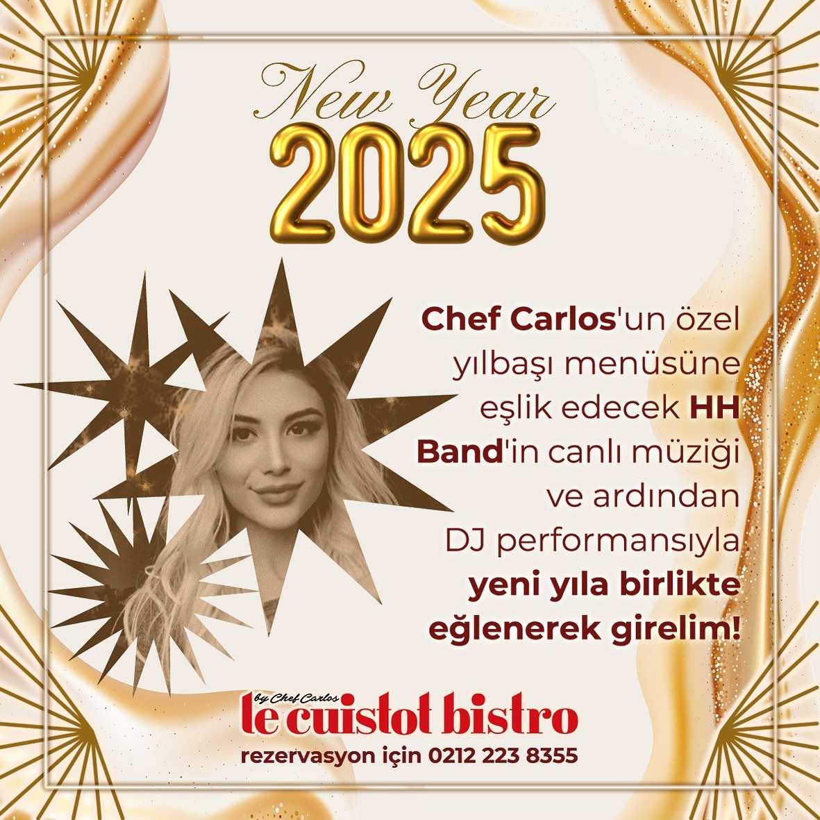 Le Cuistot Bistro İstanbul Yılbaşı Programı 2025