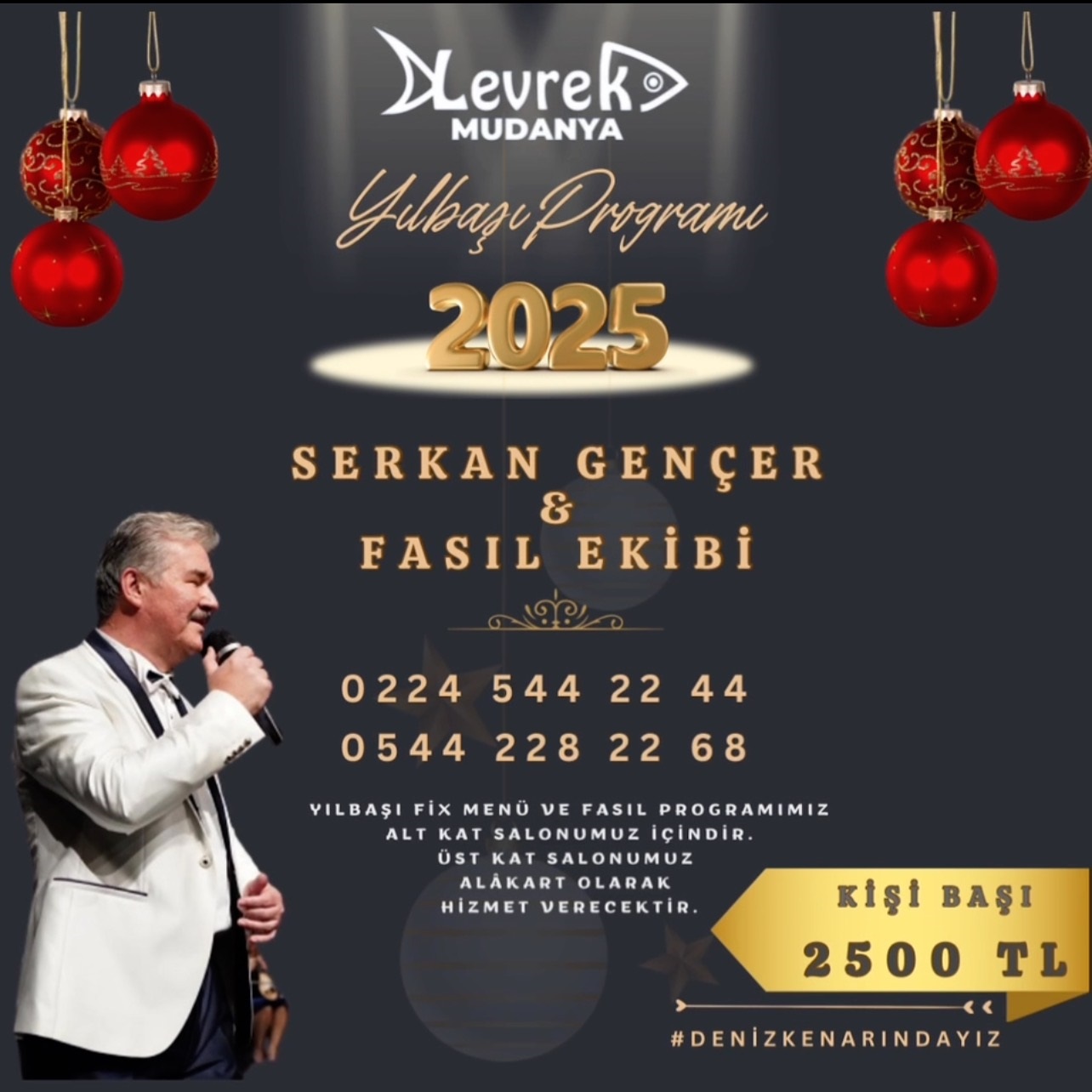 Levrek Restaurant Mudanya Yılbaşı Programı 2025