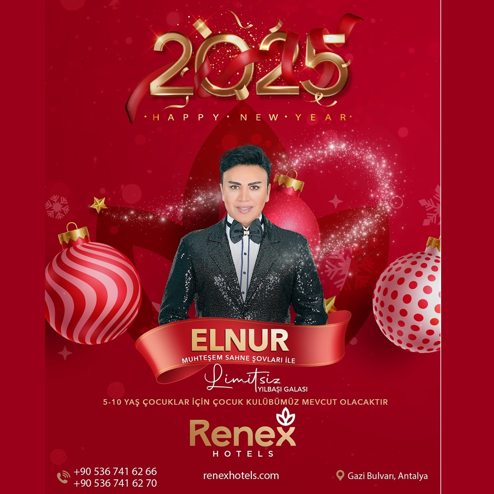 Renex Hotel Antalya Yılbaşı Programı 2025