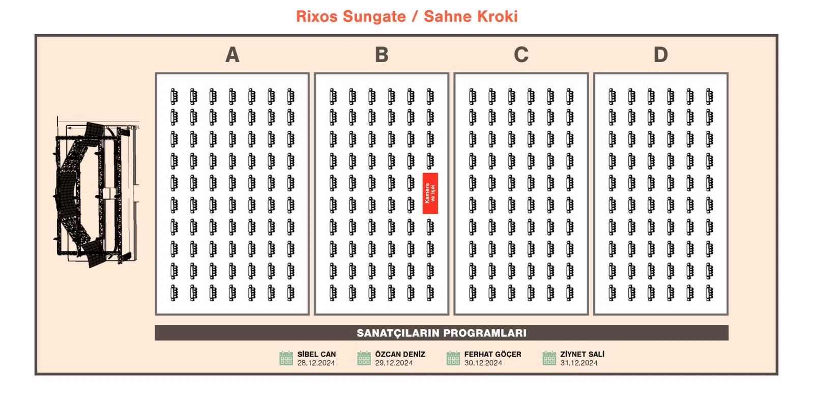 Rixos Sungate Kemer Antalya Yılbaşı Programı 2025