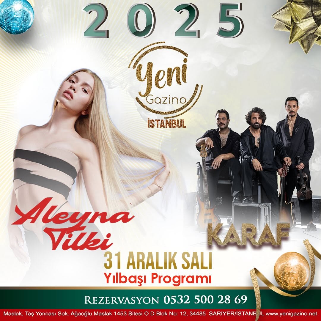 Yeni Gazino İstanbul Yılbaşı Programı 2025